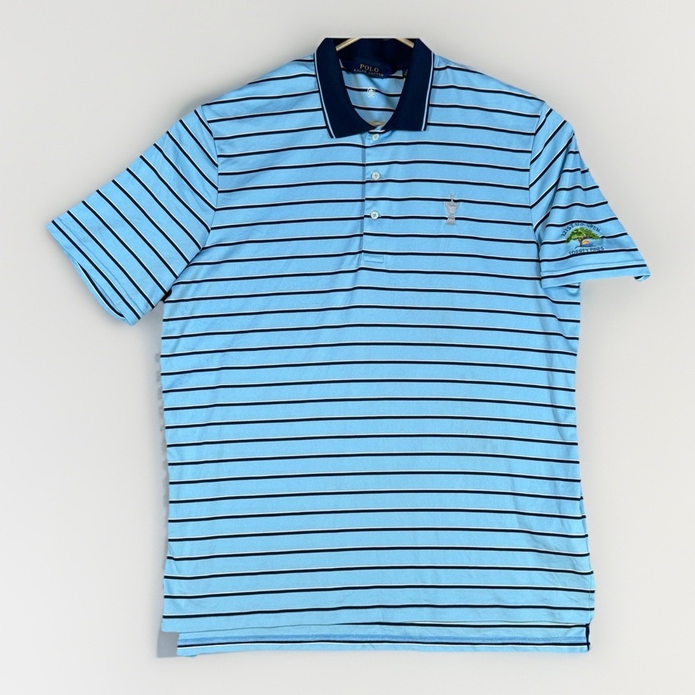 Polo Ralph Lauren Golf Polo Shirt Men XL Wicking Torrey Pines 121 US Open Preppy